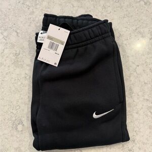 Women’s Nike Black Jogger Sweatpants with White Swoosh